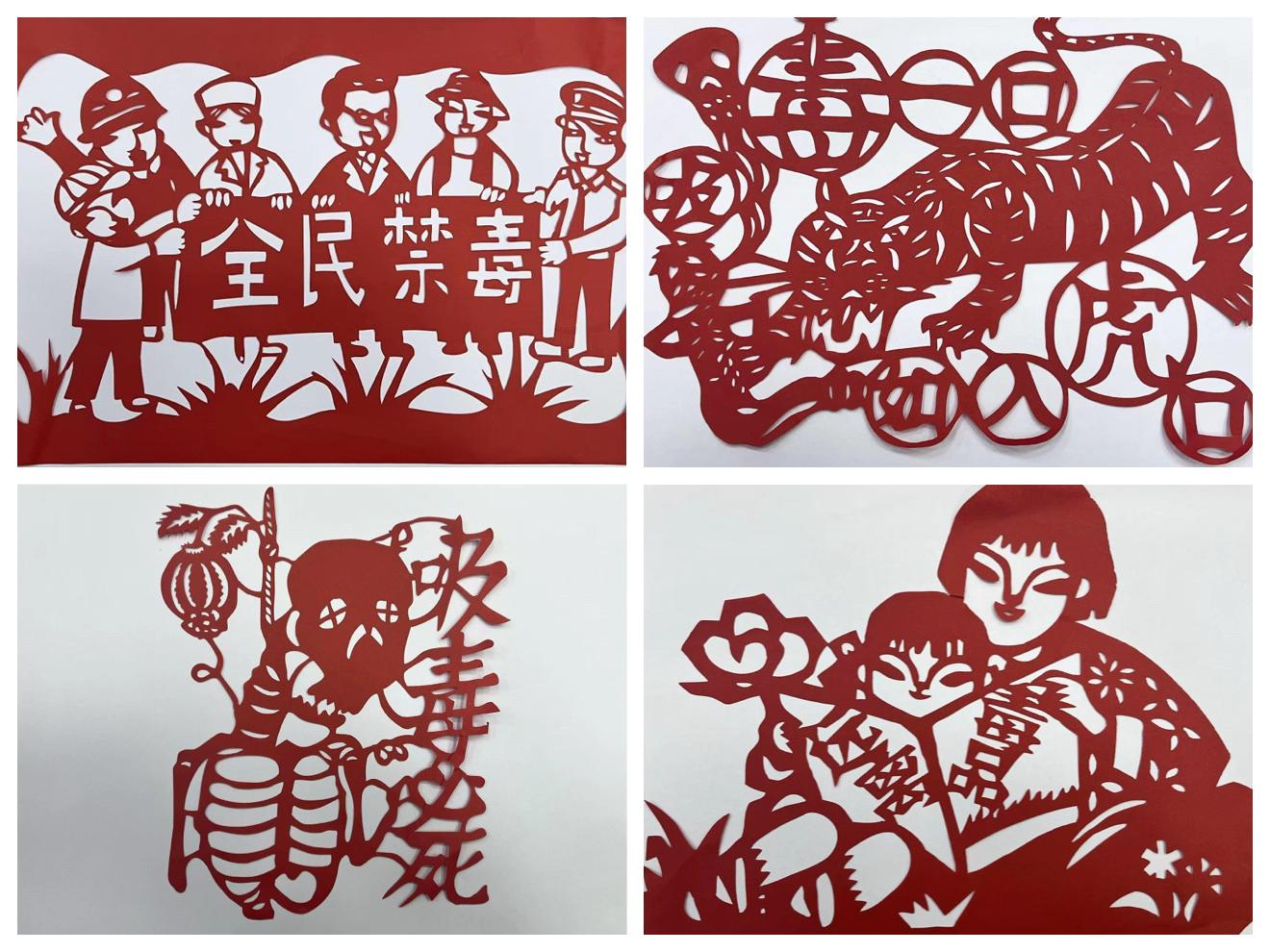秀英街道开展“非遗剪纸话禁毒，童手剪出无毒梦”主题宣传活动